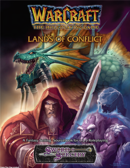 Ww Arcraft the Rpg Lands of Conflict W