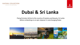 Dubai & Sri Lanka