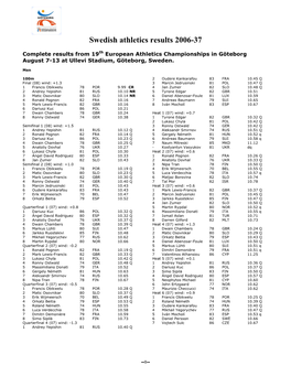 Swedish Athletics Results 2006-37