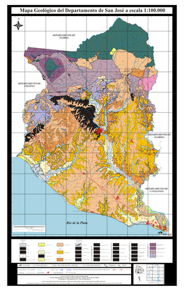 Mapa Geológico Del Departamento De San José a Escala 1:100.000