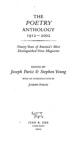 Poetry Anthology 1912 —2002