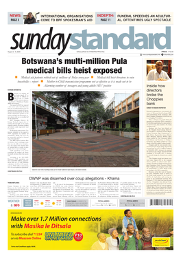 Botswana's Multi-Million Pula Medical Bills Heist Exposed