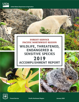 Wildlife, Threatened, Endangered, Sensitive Species Report 2019