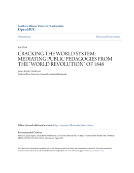 Cracking the World System: Mediating Public Pedagogies From