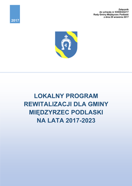 Lokalny Program Rewitalizacji Dla Gminy Międzyrzec Podlaski Na Lata 2017-2023