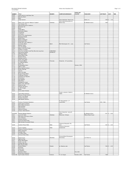 Octavo Size: November 2019 Page 1 of 3 Concert Band