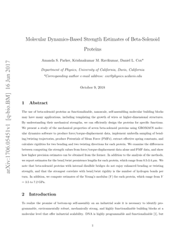 Molecular Dynamics-Based Strength Estimates of Beta-Solenoid Proteins