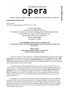 Florida Grand Opera