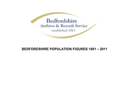 Beds Population Figs 1801-2011