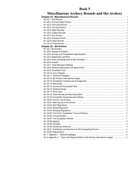 Book 5 Miscellaneous Archery Rounds and Ski-Archery Chapter 32 - Miscellaneous Rounds