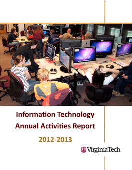 Information Technology 2012-2013 Activities Report
