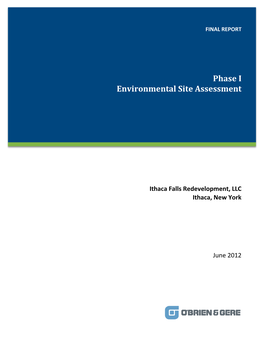 Phase I Environmental Site Assessment