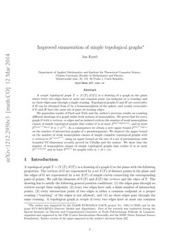 Improved Enumeration of Simple Topological Graphs