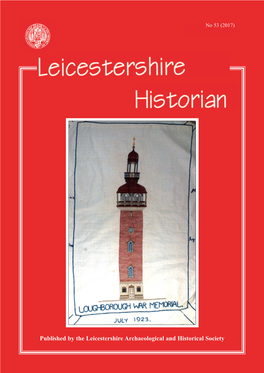 Download the 2017 Leicestershire Historian