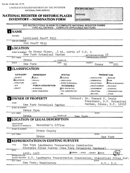 National Register of Historic Places Inventory -- Nomination Form