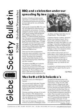 Glebe Society Bulletin 2004 Issue 09