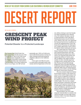 Crescent Peak Wind Project