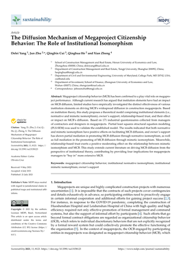 The Diffusion Mechanism of Megaproject Citizenship Behavior: the Role of Institutional Isomorphism