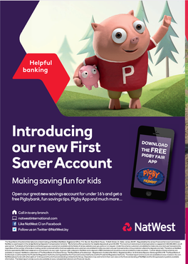 Introducing Our New First Saver Account Intr Our Ne Ducing Or W F