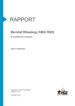 Bernhof Ribsskog (1883-1963)