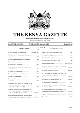 GAZETTE NOTICES GAZETTE NOTICES —(Contd.) PAGE