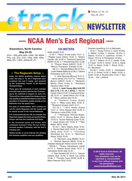 — NCAA Men's East Regional —