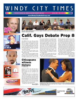 Calif. Gays Debate Prop 8