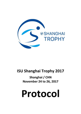 ISU Shanghai Trophy 2017