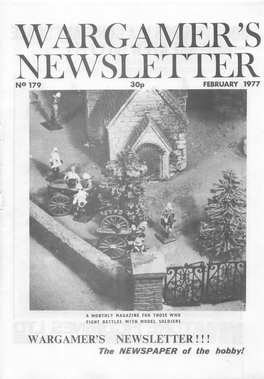 WARGAMER's NEWSLETTER NO 179 30P FEBRUARY 1977