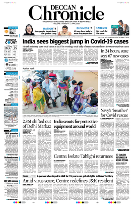 India Sees Biggest Jump in Covid-19 Cases