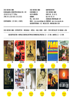 IRIE RECORDS New Release Catalogue 02-10 #1