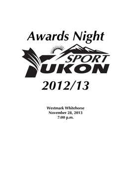 Awards Night Program