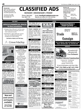 Classifieds the Whitehorse STAR, Friday, July 9, 2021