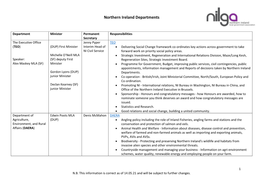 Northern Ireland Departments