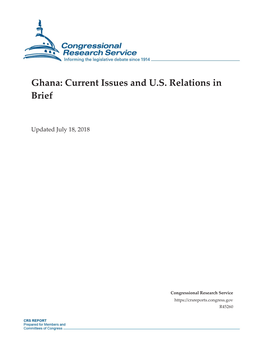 Ghana: Current Issues and U.S