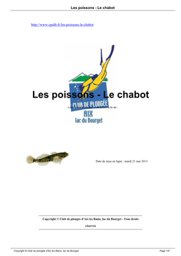 Les Poissons - Le Chabot