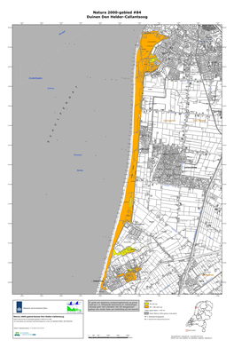 Kaart Natura 2000-Gebied Duinen Den Helder-Callantsoog