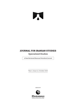 JOURNAL for IRANIAN STUDIES Specialized Studies