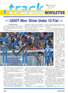 — USATF Men: Oliver Under 13-Flat —