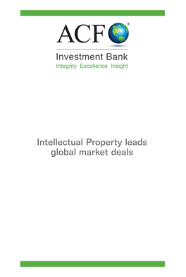 Intellectual Property Leads Global Market Deals About Us