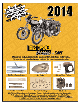 New Cafe Racer Section + Updated Tools and Accessories