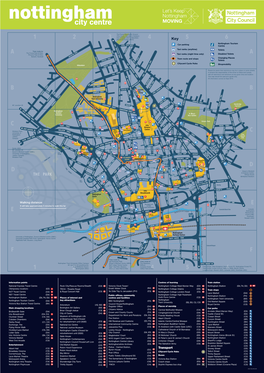 Nottingham City Street Map A3