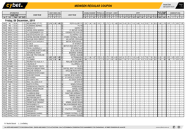 Midweek Regular Coupon 04/12/2019 10:01 1 / 5