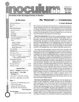 June 2000 Newsletter of the Mycological Society of America