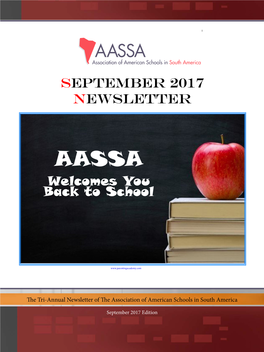 September 2017 Newsletter