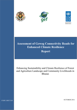 Gewog Connectivity Roads for Enhanced Climate Resilience Report