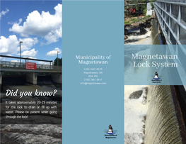 Magnetawan Locks Pamphlet