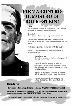Firma Contro Bolkestein!
