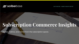 Subscription Economy Report a New Subscription Economy