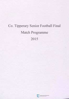 Co. Tipperary Senior Football Final Match Programme 2015